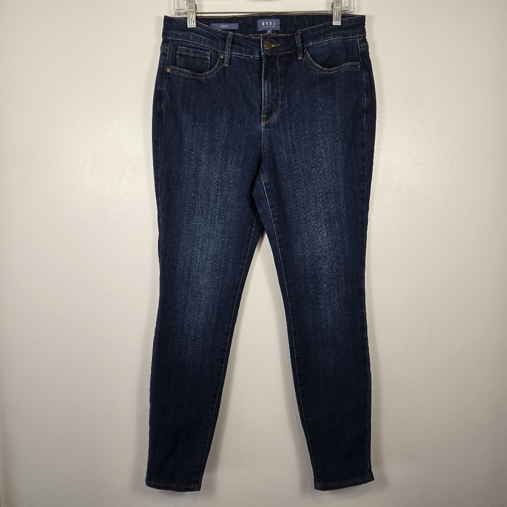 NYDJ Womens Skinny Jeans Size 8 Medium Wash Blue Denim Lift X Tuck Technology